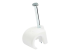 StarTech.com 100 Pack Large Cable Clips with Nail, Reusable, Nail-in Clamps, Wire Holding Clips, CAT6 Ethernet Cord/AV/Coax Cable Fasteners, Brick/Drywall Mounting Cable Tacks, White, TAA - Right-angle