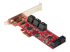 Startech SATA PCIe Card, 10 Port PCIe SATA Expansion card, 6Gbps SATA Card, Low/Full Profile, Stacked SATA Connectors, ASM1062 Non-Raid SATA Controller Card / Adapter - Right-angle