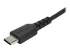 StarTech 1m USB A to USB C Charging Cable, Durable Fast Charge & Sync USB 2.0 to USB Type C Data Cord, Rugged TPE Jacket Aramid Fiber M/M 3A Black, Samsung S10, S20, iPad Pro, Pixel - Close up