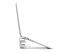 StarTech.com Laptop Stand, 2-in-1 Laptop Riser Stand or Vertical Stand, Ideal for Ultrabooks & MacBook Pro/Air up to 15", Ergonomic Angled Notebook Holder for Office Desk, Silver, Aluminum - Right side