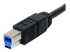StarTech 3m Black SuperSpeed USB 3.0 Cable A to B M/M - Close up