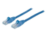 Intellinet Network Patch Cable, Cat6, 20m, Blue, CCA, U/UTP, PVC, RJ45, Gold Plated Contacts, Snagless, Booted, Lifetime Warranty, Polybag - Right-angle