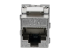 Eaton Tripp Lite Series Cat6a/Cat6/Cat5e Toolless Keystone Jack RJ45, Shielded, Dust Cap PoE/PoE+ Compliant, TAA - Front