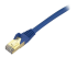 Startech 35ft CAT6A Ethernet Cable, 10 Gigabit Shielded Snagless RJ45 100W PoE Patch Cord, CAT 6A 10GbE STP Network Cable w/Strain Relief, Blue, UL Certified Wiring/TIA - Close up