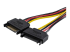 StarTech.com Dual SATA to LP4 Power Doubler Cable Adapter, 2 SATA to 4 Pin LP4 Internal PC Peripheral Power Supply Connector, SATA Y Cable, Male/Female, 18 AWG Wire, 9 Amps at 12V (108W) - Close up