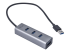 i-Tec USB 3.0 Metal Passive HUB - Left-angle