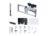 Startech - Mounting kit (wall mount, 2 vertical brackets) - Multi-angle