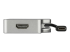 Startech USB C Multiport Video Adapter with HDMI, VGA, Mini DisplayPort or DVI, USB Type C Monitor Adapter to HDMI 2.0 or mDP 1.2 (4K 60Hz), VGA or DVI (1080p), Space Gray Aluminum - Left side