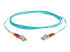 C2G LC-LC 10Gb 50/125 OM3 Duplex Multimode PVC Fiber Optic Cable (LSZH) - Front
