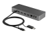 StarTech.com 3ft (1m) USB C Cable w/ USB-A Adapter Dongle, Hybrid 2-in-1 USB C Cable w/ USB-A | USB-C to USB-C (10Gbps/100W PD), USB-A to USB-C (5Gbps), USB-A Host to USB-C DisplayLink Dock - Left-angle