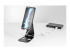 StarTech.com Phone and Tablet Stand, Foldable Universal Mobile Device Holder for Smartphones & Tablets, Adjustable Multi-Angle Viewing Ergonomic Cell Phone Stand for Desk, Portable, Black - Right-angle