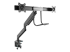 Startech Desk Mount Dual Monitor Arm with USB & Audio, Slim Full Motion Adjustable Dual Monitor VESA Mount for 32" Displays (8kg/screen), Ergonomic Articulating, Desk Clamp or Grommet - Left-angle
