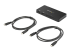 StarTech.com 2 Port USB C KVM Switch, 4K 60Hz HDMI, Compact Dual Port UHD USB Type C Desktop Mini KVM Switch with USB C Cables, Bus Powered, MacBook iPad Pro ThinkPad IdeaPad EliteBook - Right-angle