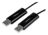 StarTech.com 2 Port USB Keyboard Mouse Switch Cable w/ File Transfer for PC and Mac® - Right-angle