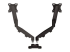 Fellowes Eppa - Mounting kit (grommet mount, monitor arm, VESA mount bracket, dual desk clamp mount, gas spring) - Back