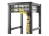 Startech 1U Vertical 1.8 x 3.9in Server Rack Cable Management D-Ring Hook w/ Flexible Opening - Right-angle