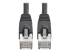 Eaton Tripp Lite Series Cat6a 10G Snagless Shielded STP Ethernet Cable (RJ45 M/M), PoE, Black, 1 ft. (0.31 m) - Close up