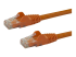 Startech 7m CAT6 Ethernet Cable, 10 Gigabit Snagless RJ45 650MHz 100W PoE Patch Cord, CAT 6 10GbE UTP Network Cable w/Strain Relief, Orange, Wiring is UL Certified/TIA - Right-angle