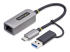 StarTech.com 2.5GbE USB-C to Ethernet Adapter with USB-A Converter - Left-angle