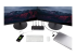 StarTech.com USB-C & USB-A Dock, Hybrid Universal Laptop Docking Station with Dual Monitor Display 4K 60Hz HDMI & DisplayPort, 60W Power Delivery, Gigabit Ethernet, Windows, Mac Chrome - Front