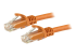 Startech 5m CAT6 Ethernet Cable, 10 Gigabit Snagless RJ45 650MHz 100W PoE Patch Cord, CAT 6 10GbE UTP Network Cable w/Strain Relief, Orange, Wiring is UL Certified/TIA - Right-angle