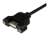 StarTech.com 3 ft Panel Mount USB Cable A to A F/M - Right-angle
