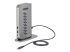 Startech USB-C USB-A Dock, Hybrid Universal USB 3.0 Docking Station for USB-C or USB-A Laptop, Dual Monitor 4K 60Hz HDMI/DisplayPort, 6x USB-A Hub, Gigabit Ethernet, USB 3.1/3.2 Gen 1 - Right-angle