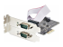 StarTech.com 2-Port Serial PCIe Card, Dual-Port PCI Express to RS232/RS422/RS485 (DB9) Serial Card, Low-Profile Brackets Incl., 16C1050 UART, TAA-Compliant, Windows/Linux, TAA Compliant - Left-angle