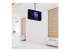 StarTech.com Dual TV Ceiling Mount, Back-to-Back Heavy Duty Hanging Dual Screen Mount with Adjustable Telescopic 3.5' to 5' Pole, Tilt/Swivel/Rotate, VESA Bracket for 32?-75" Displays - Front