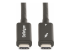 StarTech.com 6ft (2m) Active Thunderbolt 4 Cable, 40Gbps, 100W PD, 4K/8K, Intel Certified, Compatible w/Thunderbolt 3/USB 3.2/DisplayPort (A40G2MB-TB4-CABLE) - Front