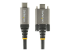 StarTech 20" 50cm Side Screw Locking USB C Cable 10Gbps, USB 3.1/3.2 Gen 2 Type-C Cable, 100W (5A) Power Delivery Charging, DP Alt Mode, Dual Screw Lock, USB-C to C Cord, Charge/Sync - Front