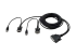 Belkin OmniView Dual Port Cable, USB - Right-angle