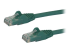 Startech 10m CAT6 Ethernet Cable, 10 Gigabit Snagless RJ45 650MHz 100W PoE Patch Cord, CAT 6 10GbE UTP Network Cable w/Strain Relief, Green, Wiring is UL Certified/TIA - Right-angle