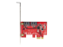 StarTech.com SATA PCIe Card, 2 Port PCIe SATA Expansion card, 6Gbps SATA Card, Full/Low Profile, PCI Express to SATA Adapter, ASM1061 Non-Raid SATA Controller Card - Top