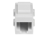 StarTech.com White Cat 6 RJ45 Keystone Jack Network Coupler F/F - Front