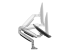 Startech Desk Mount Monitor Arm, Heavy Duty Ergonomic VESA Monitor Arm, Single Display up to 9kg, Full Motion, Height Adjustable, Articulating, Aluminum, C-Clamp/Grommet, Silver - Multi-angle