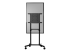 StarTech.com Mobile TV Cart, Portable Rolling TV Stand for 37-70" VESA Display (154lb/70kg), with Shelf & Storage Compartment, Rotate/Tilt Display, Universal TV Mount on Casters/Wheels - Front