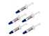 StarTech.com Thermal Paste, High Performance Thermal Paste, Pack of 5 Re-sealable Syringes (1.5g / each), Metal Oxide Heat Sink Compound, CPU Thermal Paste, Thermal Glue, RoHS / CE - Left-angle