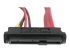 StarTech.com 18in SAS 29 Pin to SATA Cable with LP4 Power - Close up