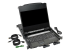 Eaton Tripp Lite Series NetDirector 8-Port Rackmount Console HDMI KVM Switch 17" LCD IP Remote Access - Left-angle