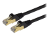 StarTech.com 15ft CAT6A Ethernet Cable, 10 Gigabit Shielded Snagless RJ45 100W PoE Patch Cord, CAT 6A 10GbE STP Network Cable w/Strain Relief, Black, Fluke Tested/UL Certified Wiring/TIA - Right-angle