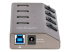 Startech 4-Port Self-Powered USB-C Hub with Individual On/Off Switches, USB 3.0 5Gbps Expansion Hub w/Power Supply, Desktop/Laptop USB-C to USB-A Hub, 4x BC 1.2 (1.5A), USB Type C Hub - Left side