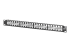 Eaton Tripp Lite Series 48-Port 1U Rack-Mount Unshielded Blank Keystone/Multimedia Patch Panel, RJ45 Ethernet, USB, HDMI, Cat5e/6 - Right-angle