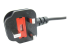 StarTech.com 6ft (2m) UK Laptop Power Cable, BS 1363 to C5 Clover Leaf, 2.5A 250V, 18AWG, Notebook/Laptop Replacement Cord, Printer Cable, UK Laptop Charger Cord, BS 1363 to IEC60320 C5 - Close up