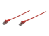 Intellinet Network Patch Cable, Cat6, 10m, Red, CCA, U/UTP, PVC, RJ45, Gold Plated Contacts, Snagless, Booted, Lifetime Warranty, Polybag - Right-angle