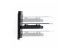StarTech.com Floating Wall-Mounted AV Shelf, Adjustable Height Shelf For Under TV, Organize A/V Equipment On Black Tempered Glass Shelf - Multi-angle