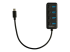 StarTech.com 4 Port USB C Hub, USB-C to 4x USB 3.0 Type-A Ports with Individual On/Off Port Switches, SuperSpeed 5Gbps USB 3.1/3.2 Gen 1, USB Bus Powered, Portable, 10" Attached Cable - Front