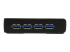 StarTech.com 4-Port USB 3.0 SuperSpeed Hub with Power Adapter - Front