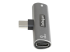 StarTech.com USB C Audio & Charge Adapter, USB-C Audio Adapter with USB-C Audio Headphone/Headset Port and 60W USB Type-C Power Delivery Pass-through Charger, For USB-C Phone/Tablet/Laptop - Left side