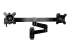 StarTech.com Wall Mount Dual Monitor Arm, Articulating Ergonomic VESA Wall Mount for 2x 24" Displays, Synchronized Adjustable Crossbar, Tilt/Swivel/Rotate, Double Screen Mount Bracket - Front